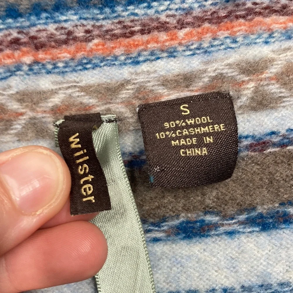 Wilster Wool/Cashmere Blend Long Sleeve Open Front Sweater Cardigan Size… - Picture 7 of 8